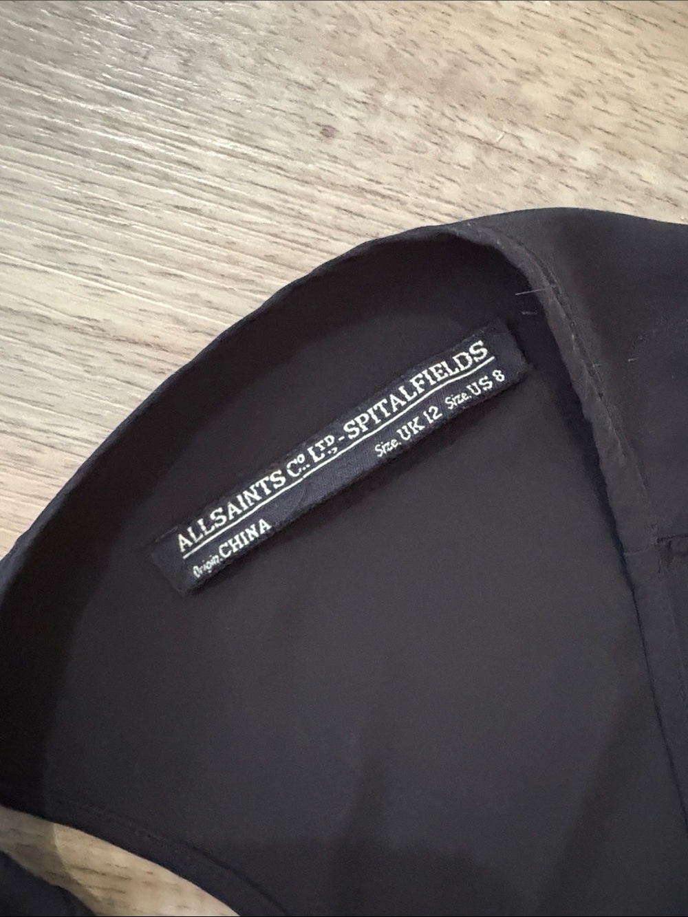 Allsaints Women's Black Racerback Tank Top - Picture 4 of 5